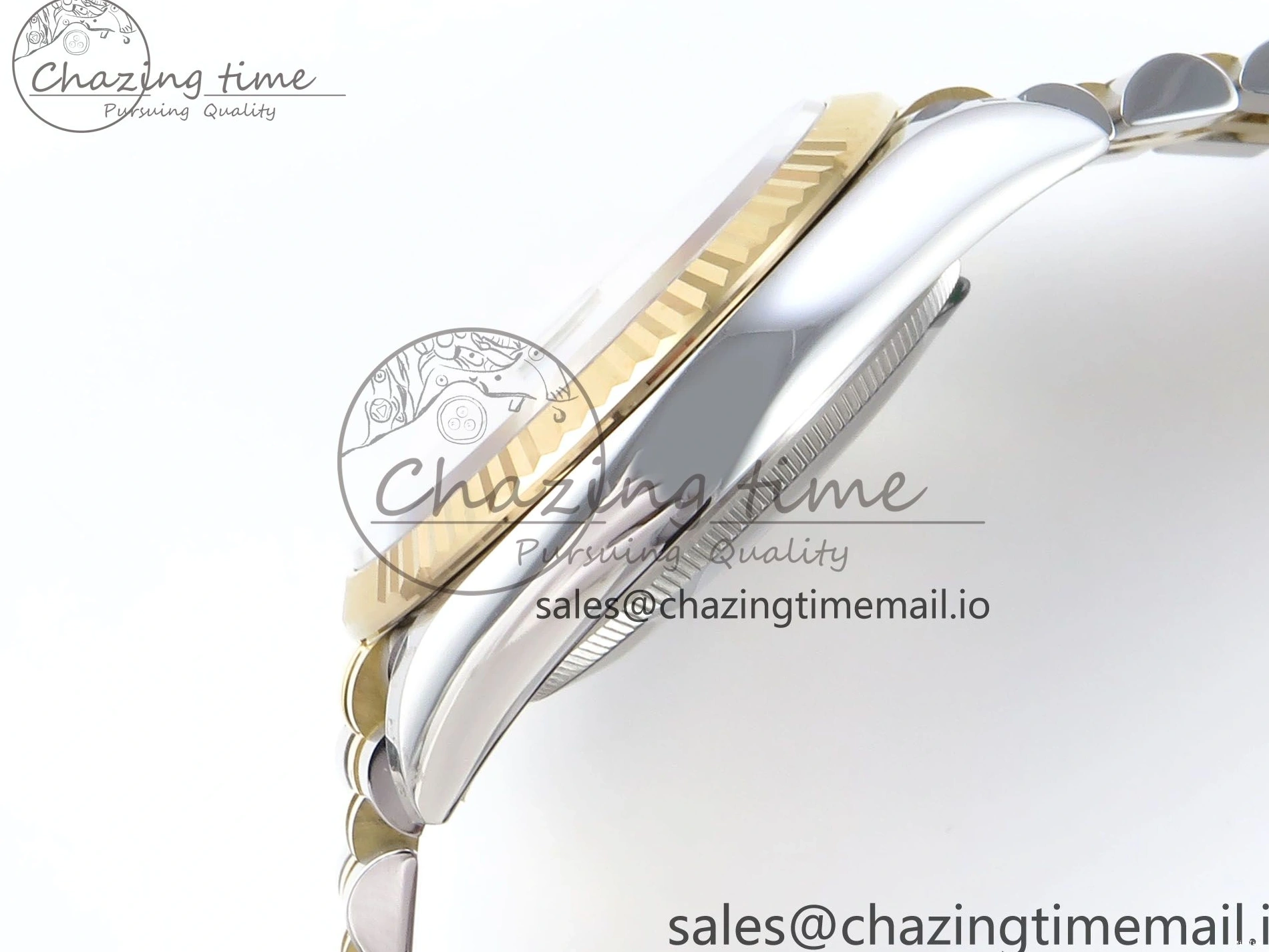 MiroTime 1225 DateJust 36 126233 EWEF Best Edition YG Leaf Dial on SS YG Jubilee Bracelet A Sporty 628